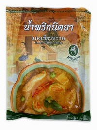 Thai gr&uuml;n curry paste